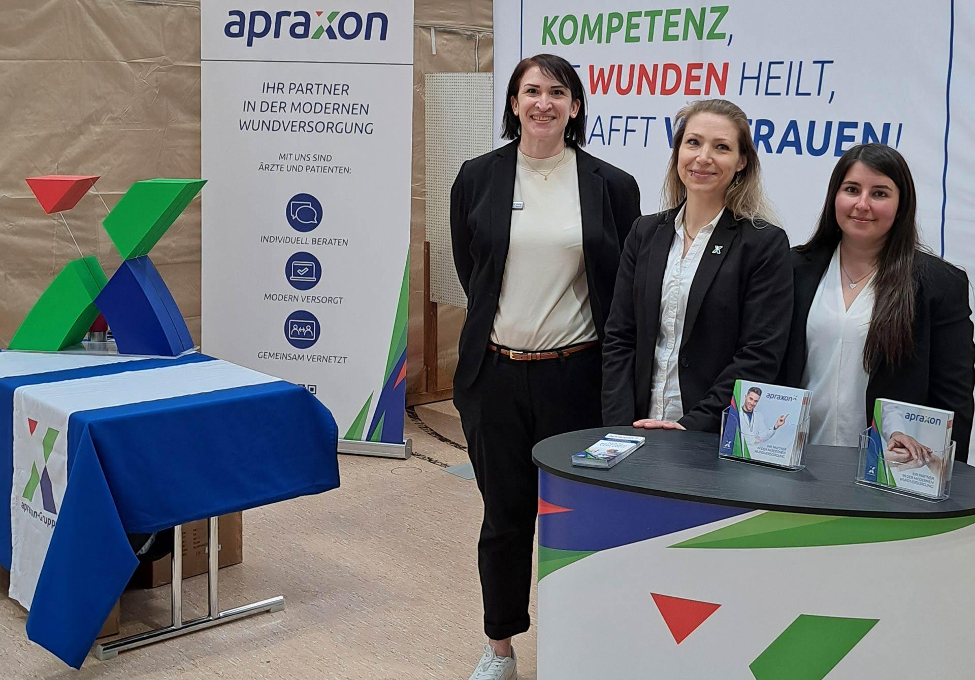 Das Team Hessen der apraxon Homecare auf der Gesundheitsmesse in Staufenberg