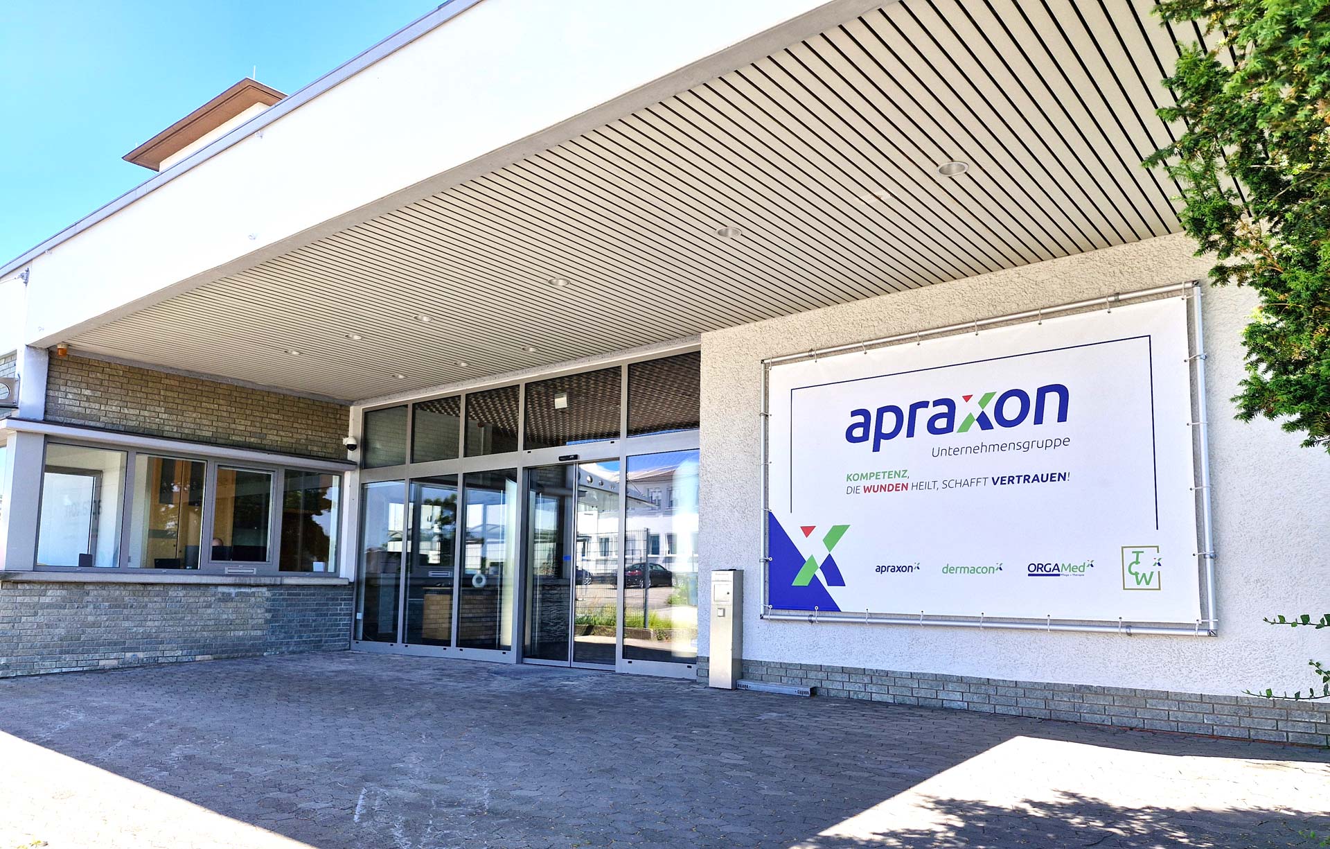 Die neue Zentrale der apraxon Unternehmensgruppe in Hünfeld bei Fulda